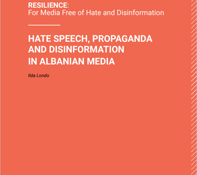 Publication on hate speech, propaganda, and disinformation in Albanian media