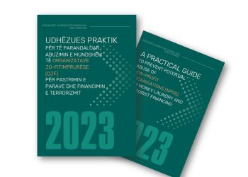 Udhëzues praktik për të parandaluar abuzimin e mundshëm të Organizatave Jofitimprurëse (OJF) për Pastrimin e Parave dhe Financimin e Terrorizmit”.