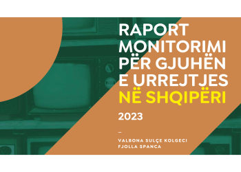 Raport Monitorimi për Gjuhën e Urrejtjes në Shqipëri